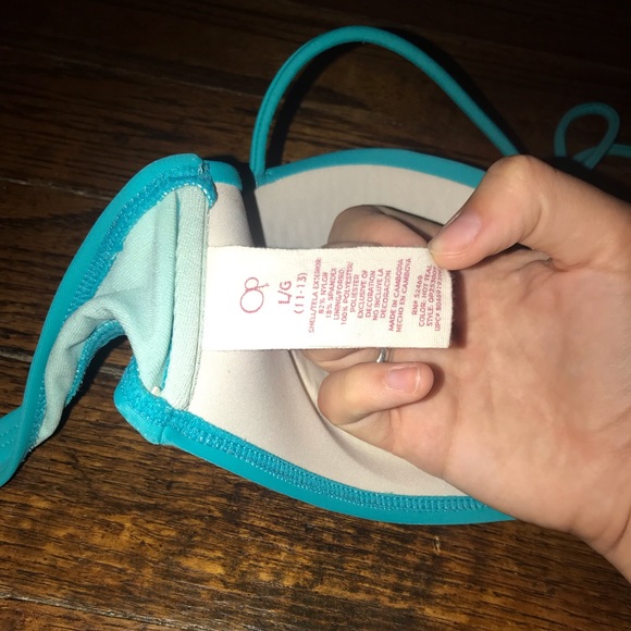 Blue swimsuit top - Picture 3 of 3